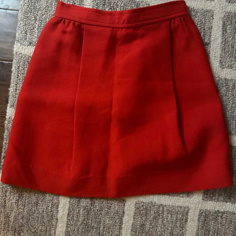 Jill Stuart RUNWAY Red A-Line Skirt COLLECTION PIECE